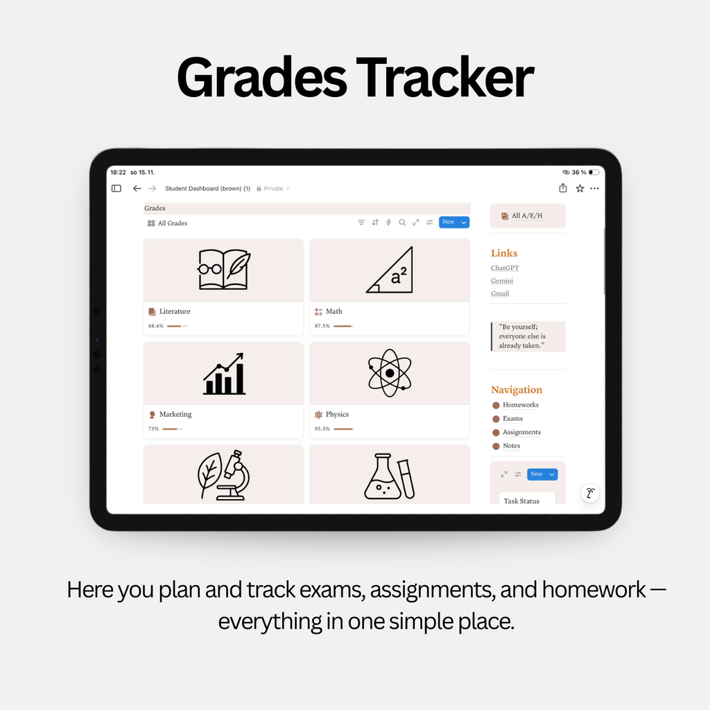 Student Dashboard - Soft Pink