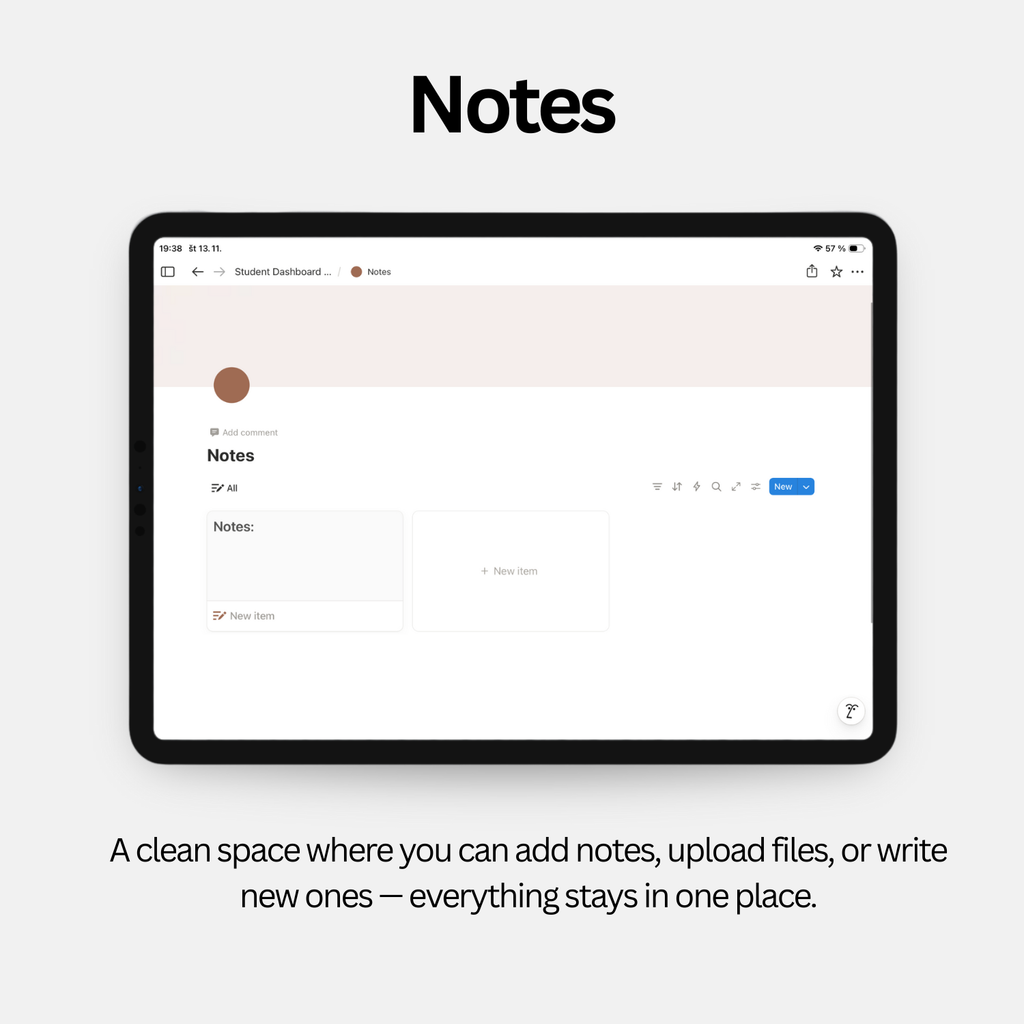 Student Dashboard - Soft Pink