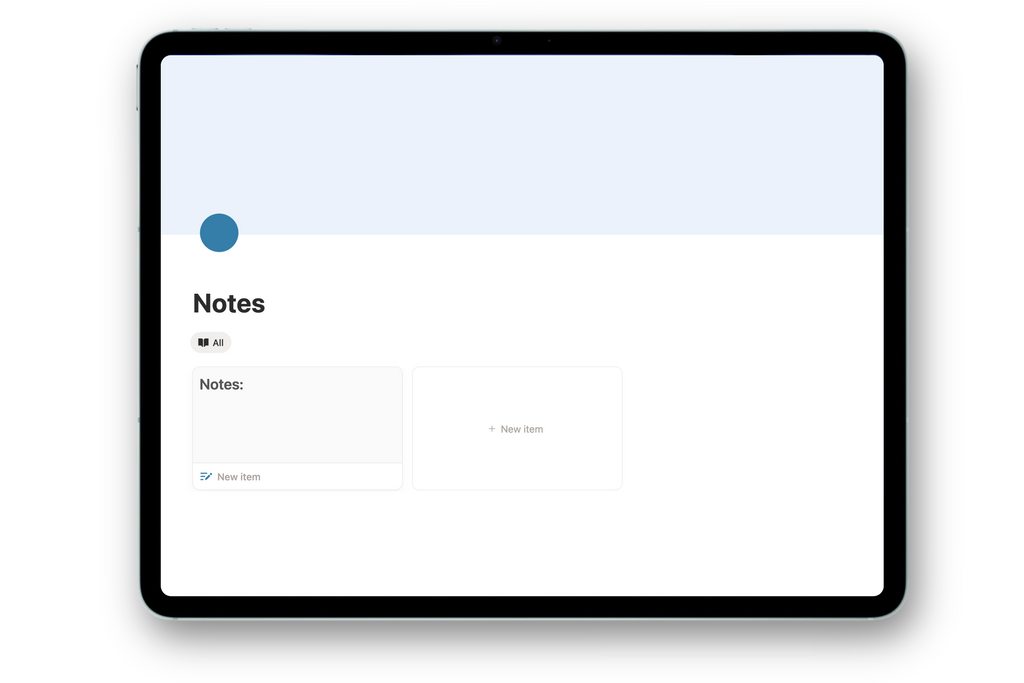 Student Dashboard - Calm Blue
